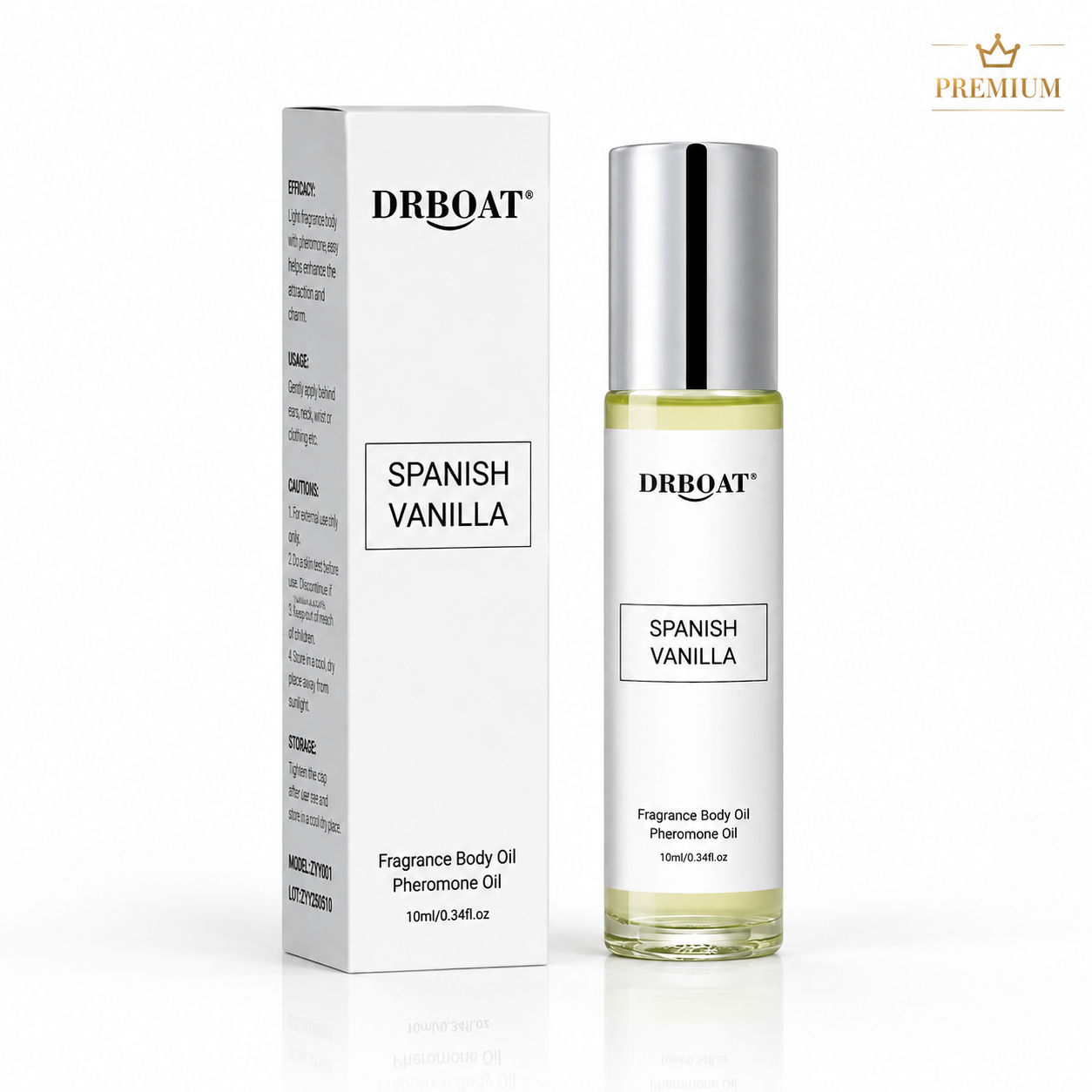 Fragrance-Oils Perfume - 남성용 스페인 바닐라 롤온 향수 오일,