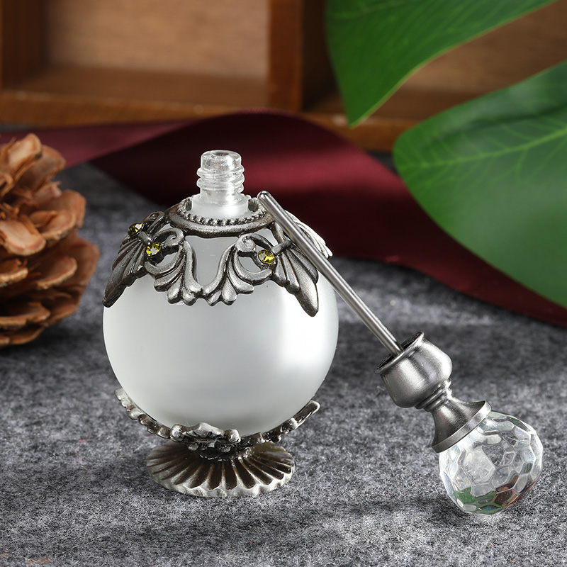 앤티크 실버 금속 유리 향수 병, 빈 리필 가능한 프로 - Perfume Fragrance Holder 리뷰 및 가격