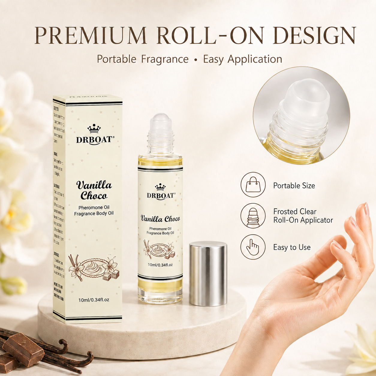 여성용 바닐라 초콜릿 샌달우드 롤온 향수 오일, 알코올 - Fragrance-Oils Perfume 리뷰 및 가격