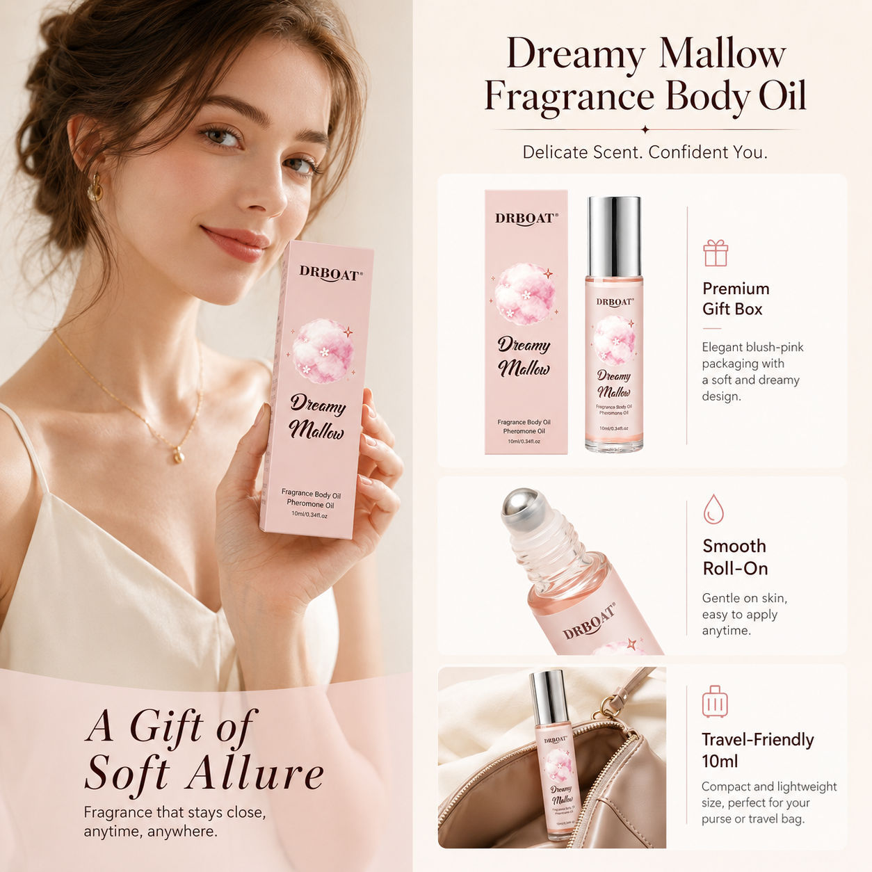 여성용 롤온 향수 오일, 마시멜로 스트로베리 향, 알코 - Fragrance-Oils Perfume 리뷰 및 가격