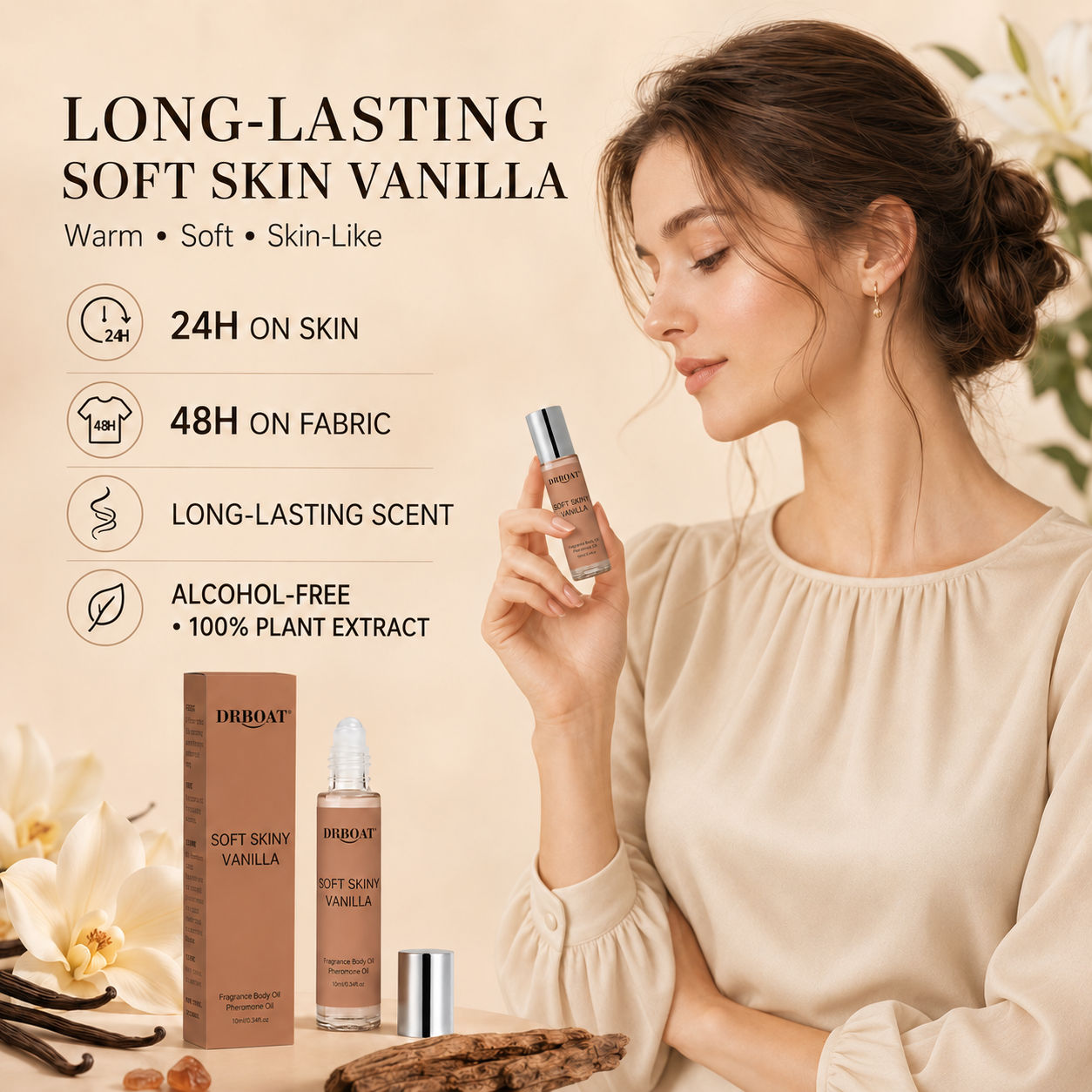 여성용 롤온 향수 오일, 부드러운 바닐라 오리엔탈 향, - Fragrance-Oils Perfume 리뷰 및 가격