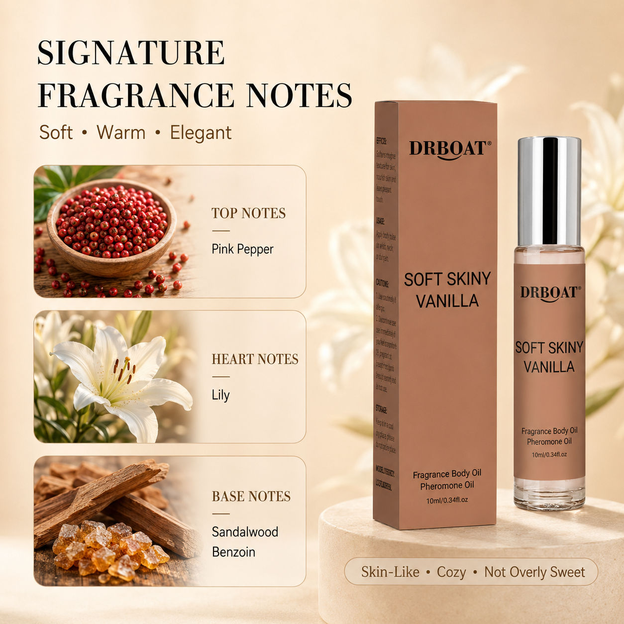 여성용 롤온 향수 오일, 부드러운 바닐라 오리엔탈 향, - Fragrance-Oils Perfume 리뷰 및 가격