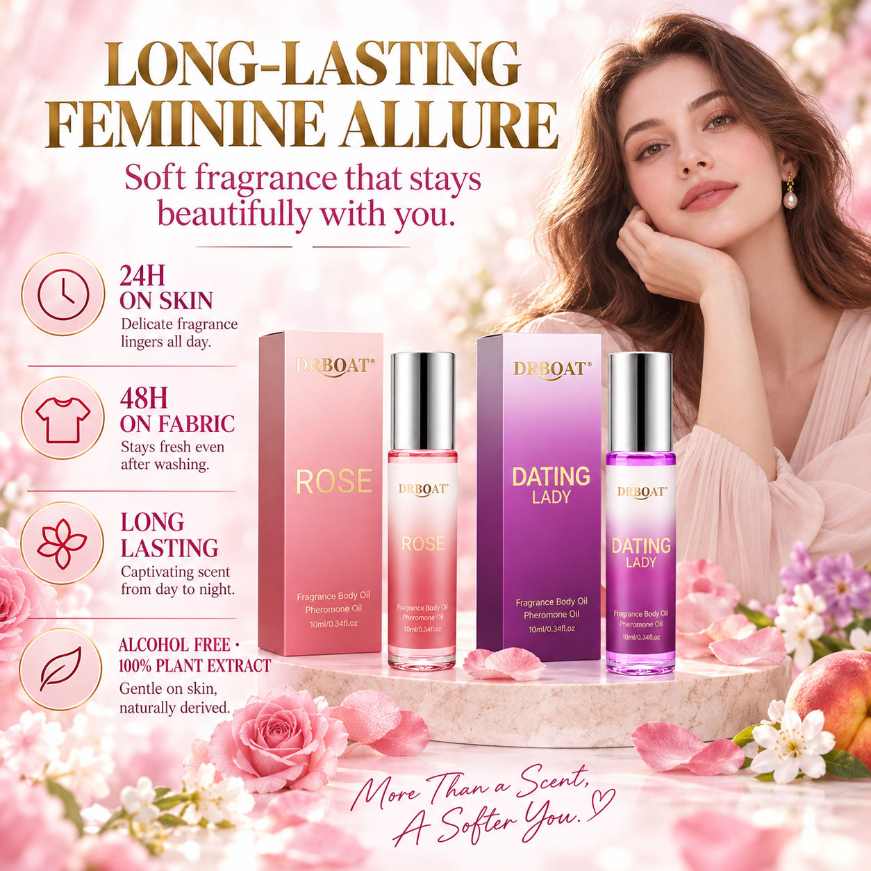 2개입 롤온 향수 오일 세트: 장미, 데이트, 달콤한  - Fragrance-Oils Perfume 리뷰 및 가격