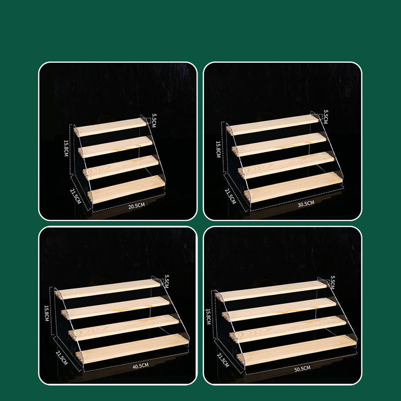1-7 단계 아크릴 목재 디스플레이 스탠드 나무 계층  - Perfume Fragrance Holder 리뷰 및 가격